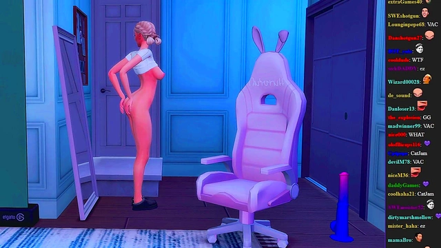 Stupid Streamer’s Hard Anal Toy Session Turns Into Hot 3D Hentai Sex Fest