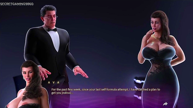 Caught by StepMom While Fucking Busty Milf Friend in Bed – 3D Hentai Game Action