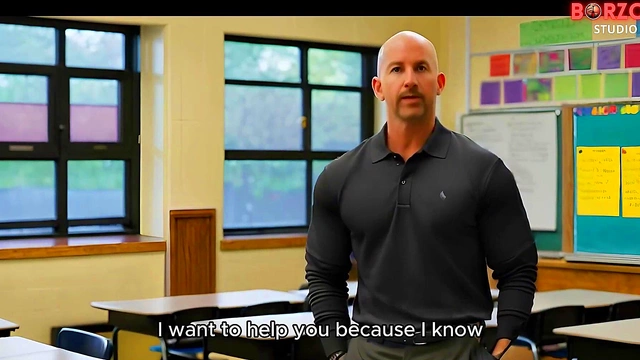 Sexy College Blonde Returns Favor With Blowjob & Big Boob Action for Dominant Teacher