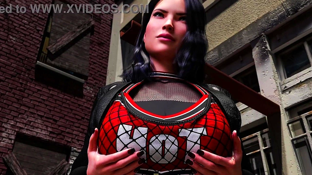 Hentai Fashionista Shows Off Tits in Alley for Sexy Gameplay Action