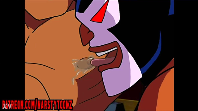 Hentai Hero Robin Gets Fingered By Villain Bane In Animated Yaoi Scene