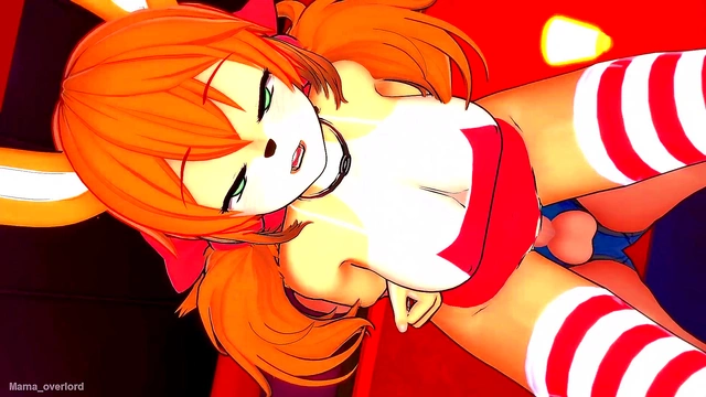 Hot Anime Chick Seduces in Swimsuit for Uncensored Bed Action