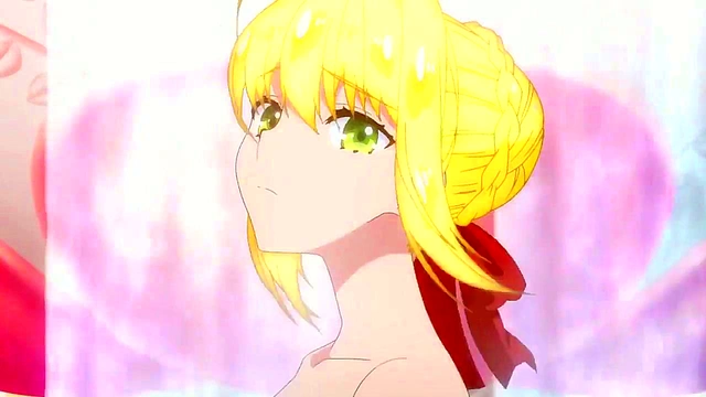 Saber's Perfect Ass & Natural Tits Shine in Hot Fate Extra Bath Scene