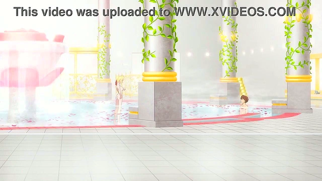 Saber's Perfect Ass & Natural Tits Shine in Hot Fate Extra Bath Scene