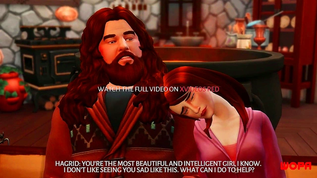 Hermione’s Night Visit to Hagrid Caught by Ron Ends in Steamy Anime Betrayal Scene