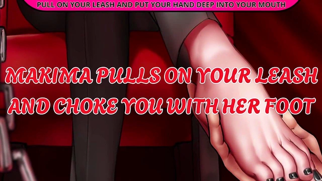 Makima's JOI Femdom Training – Slave Humiliation & Foot Worship