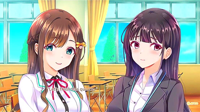 Sweet Anime Girls Share Intimate Kisses & Finger Each Other Passionately