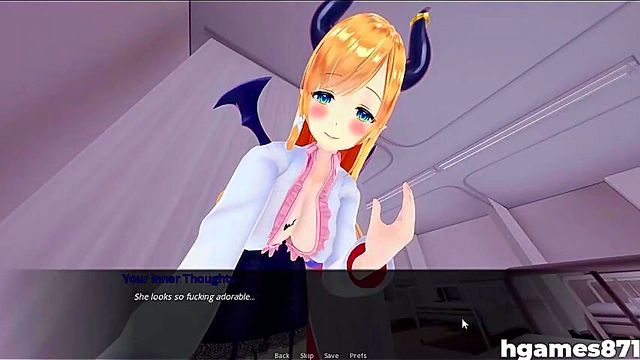 Busty Succubus Tempts You In This HoloLewd Hentai Game Adventure