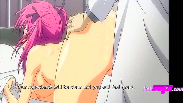 Perverted HS Doctor Catches Students For Rough Anime Sex Sessions