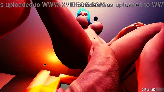 Giant Futanari Babe Gives Mind-Bending POV Handjob & Cum Show