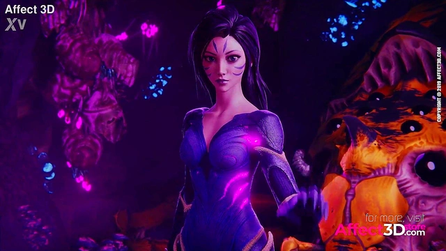 Mistress of the Void – 3D Anime Babe Licks & Fucks in Sci-Fi Fantasy Uniform