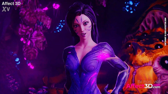 Mistress of the Void – 3D Anime Babe Licks & Fucks in Sci-Fi Fantasy Uniform