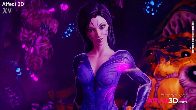 Mistress of the Void – 3D Anime Babe Licks & Fucks in Sci-Fi Fantasy Uniform