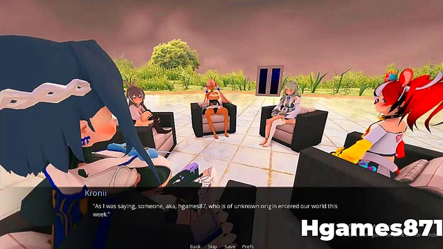 Busty HoloGirl Seduces You In New Anime Porn Game Adventure