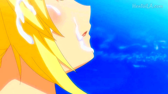 Cute Blonde Anime Girl Seduces On The Beach For Ecchi Fun