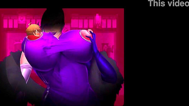 Horny Mistress Gets Her Boobs Sucked In Seductive Hentai Scene