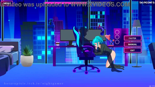Cute Anime GamerGirl Seduces You On Her Gaming Chair