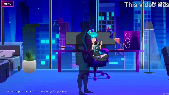 Cute Anime GamerGirl Seduces You On Her Gaming Chair