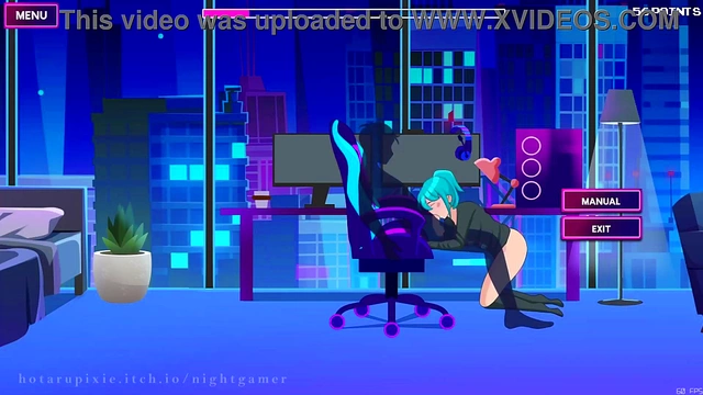 Cute Anime GamerGirl Seduces You On Her Gaming Chair