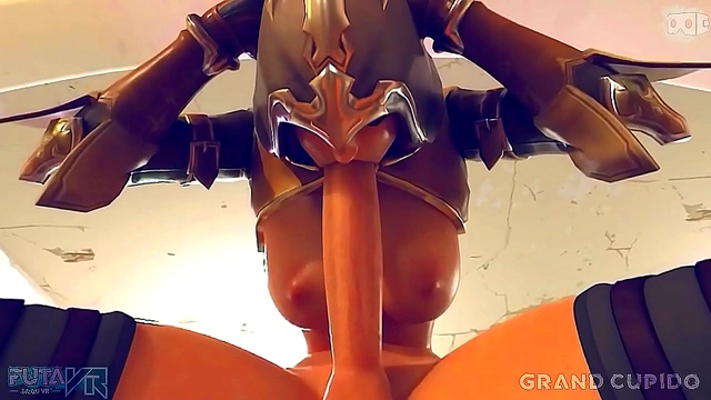 Big-Titted Futanari Sombra Nails You With Blowjob & Anal VR Action