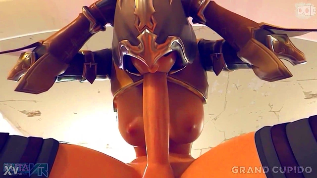 Big-Titted Futanari Sombra Nails You With Blowjob & Anal VR Action