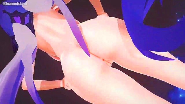 Black Swan Anime Chick Rides Dick Hard In Honkai Star Rail Style