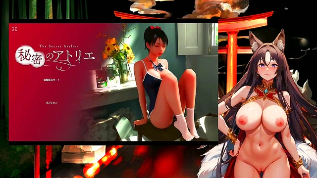 Cute VTuber Night Fox Kodama Plays Secret Atelier Game for Naughty Fun