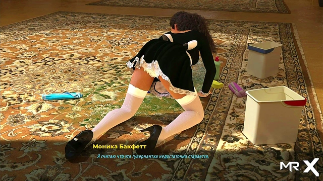 Stylish Anime Babe Strips for Dick Appreciation in 3D Hentai Game Action