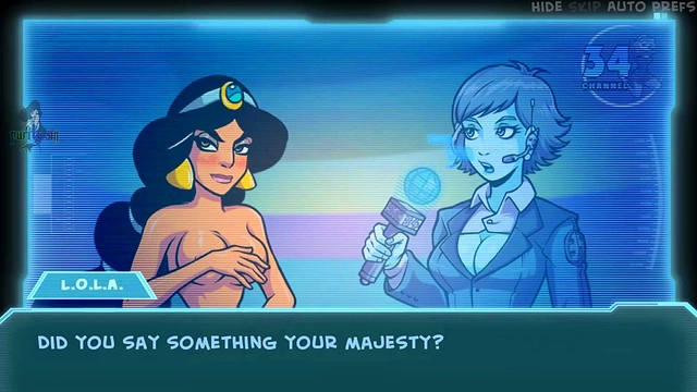 Hot Anime Brunette & Redhead With Big Tits Take Turns Pleasing Lara Croft