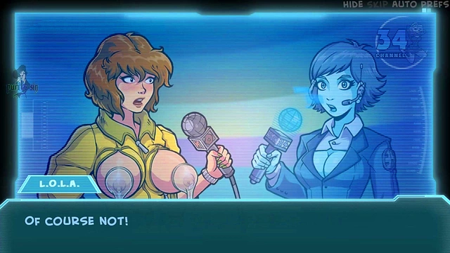 Hot Anime Brunette & Redhead With Big Tits Take Turns Pleasing Lara Croft