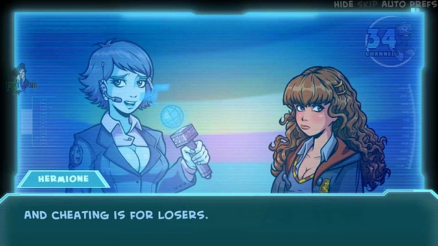 Hot Anime Brunette & Redhead With Big Tits Take Turns Pleasing Lara Croft