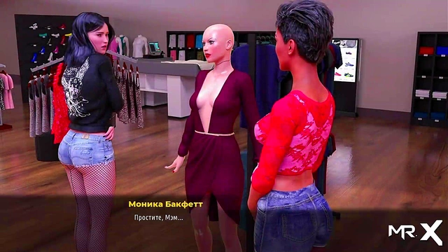 Hentai Fashion Girls Lick Each Other Passionately In 3D Anime Game