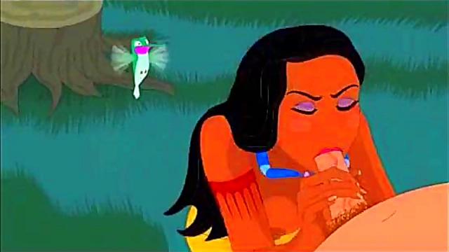 Horny Pocahontas Toon Gets Fucked Hard In Pussy & Anal For Hot Blowjob Session