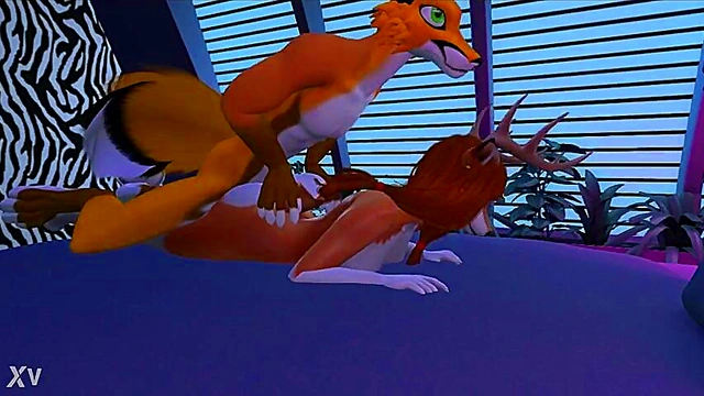 Sexy Deer Furry Gets Vaginal Handjob & Doggy Style Sex In 3D Hentai