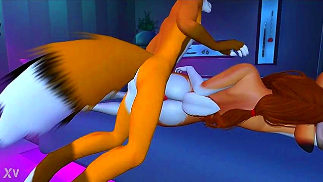 Sexy Deer Furry Gets Vaginal Handjob & Doggy Style Sex In 3D Hentai