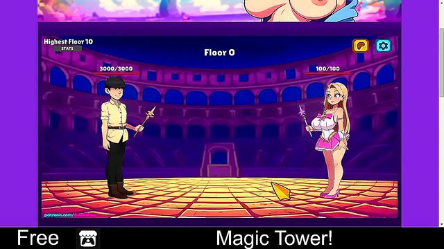 Erotic Anime Card Game Adventure – Turn-Based Magic Tower Fantasy