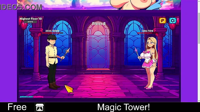 Erotic Anime Card Game Adventure – Turn-Based Magic Tower Fantasy