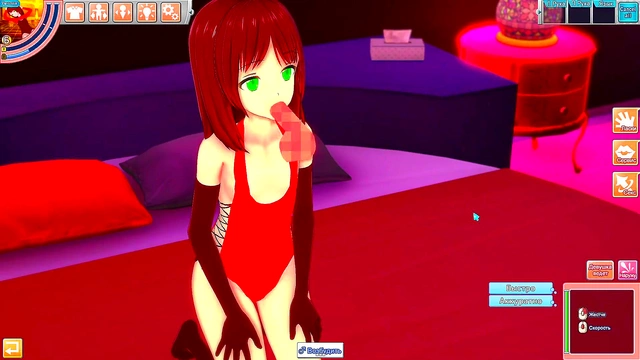 Horny Anime Waifu in Swimsuit Rides Dick for Sweet Creampie Orgasm