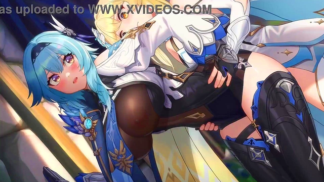 Blonde Anime Chick With Big Tits And Ass Rides Dick In Genshin Impact Hentai