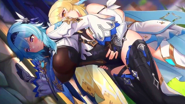 Blonde Anime Chick With Big Tits And Ass Rides Dick In Genshin Impact Hentai
