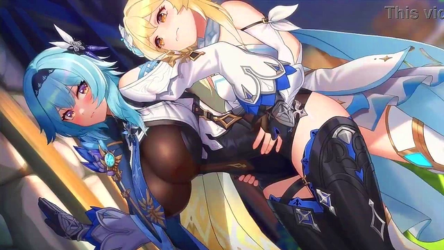 Blonde Anime Chick With Big Tits And Ass Rides Dick In Genshin Impact Hentai