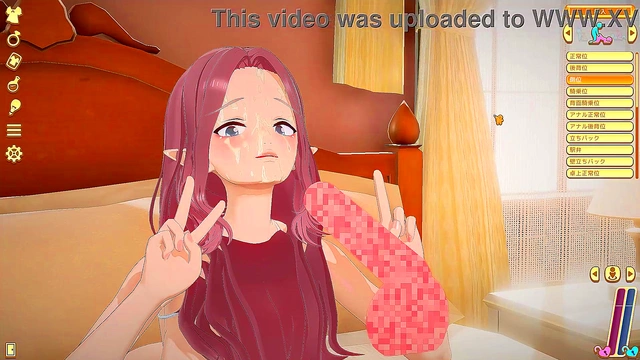 Perverted Anime Teen With Big Tits Teases Her Horny Admirer