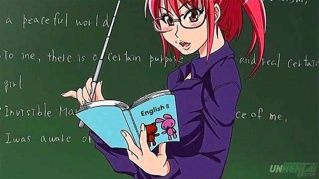 Horny Redhead Teacher Tastes Her First Lesbian Creampie In Hardcore Anime Scene