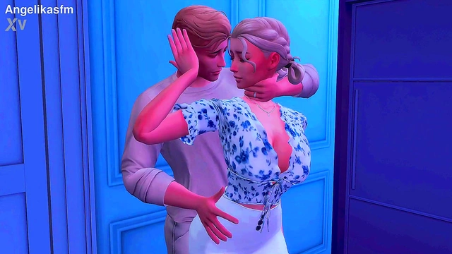 Perverted Stepmother Catches Stepdaughter's Hentai Blowjob & Anal Adventure