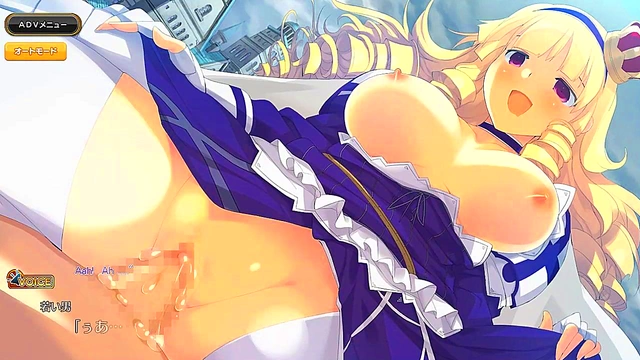 Horny Anime Chick Pleasures Guy InErotic Eroge Visual Novel Scene