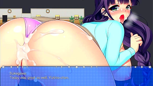 Yukino Tempts Patron With Seductive Acts At Coffee Shop In NTR Hentai Scene