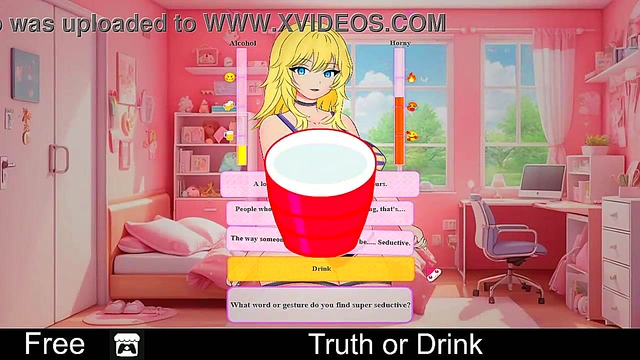 Cute Anime Girls Get Sexy in Truth or Drink Dating SimErotic Adventure