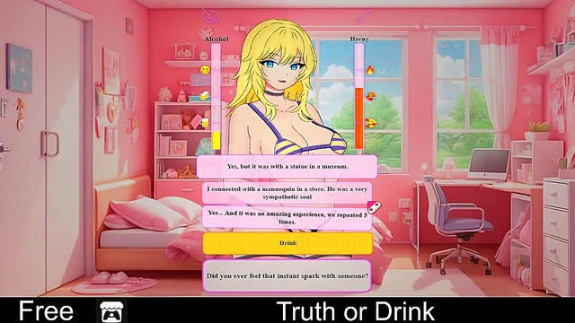 Cute Anime Girls Get Sexy in Truth or Drink Dating SimErotic Adventure