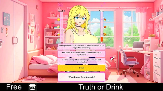 Cute Anime Girls Get Sexy in Truth or Drink Dating SimErotic Adventure