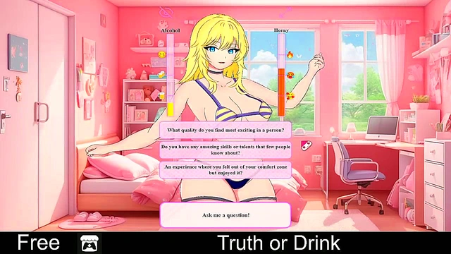 Cute Anime Girls Get Sexy in Truth or Drink Dating SimErotic Adventure